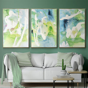 Rising Above I - Framed Premium Gallery Wrapped Canvas L Frame 3 Piece Set - Ready to Hang