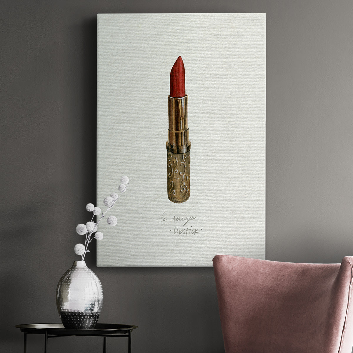 Gilded Toiletries III Premium Gallery Wrapped Canvas - Ready to Hang