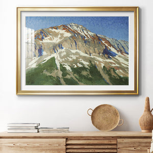Vermillion Ascent - Modern Framed Art Print