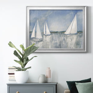 Catching the Breeze - Modern Framed Canvas Print