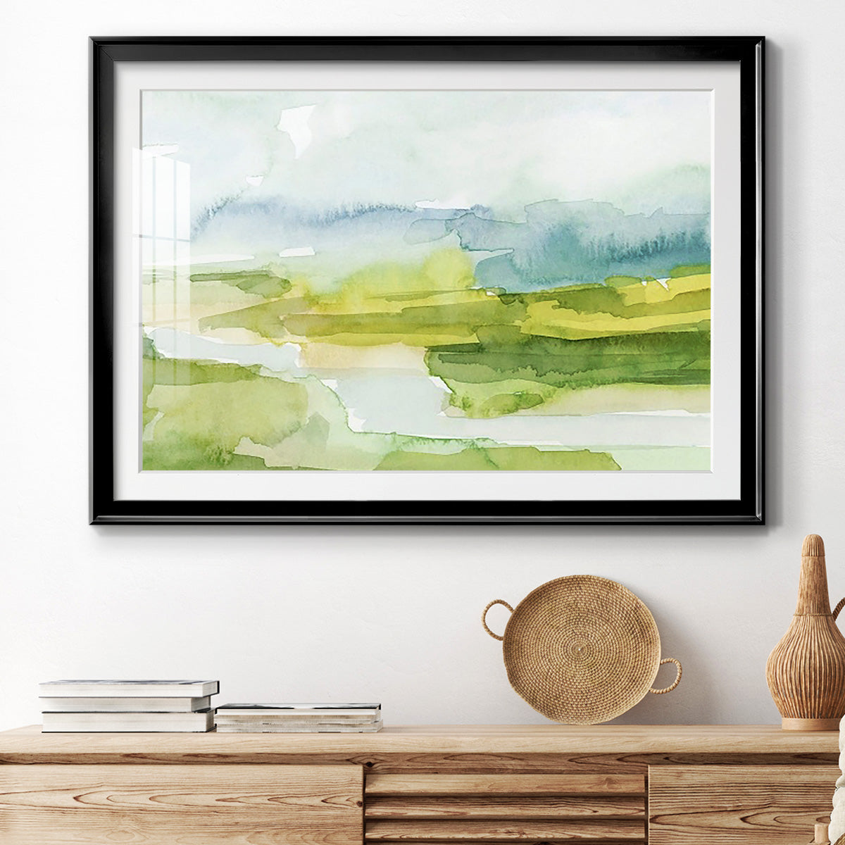 Watery Lowlands I Premium Framed Print - Ready to Hang