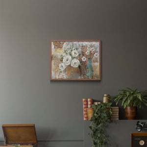 45359,floral arrangement,vintage vases,white roses,colorful flowers,interior decor,traditional setting,elegant atmosphere,rustic charm,art,home decoration,decorative art,still life,painting,wall art,nature,blossoms,handcrafted,textures,serenity,warmth,floral decor,home accessories,interior design,room decoration,botanical,aesthetics,creativity,tranquility,visual art,flowers,art prints,gallery wall,unique design,classic style,ornamental vases,bloom arrangement,Re-stickable,Plants & Flowers