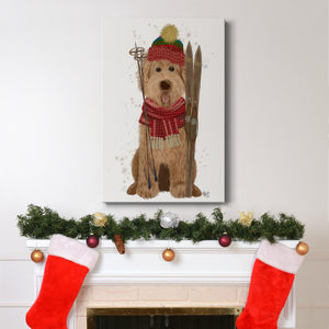 Goldendoodle Ski Dog - Gallery Wrapped Canvas