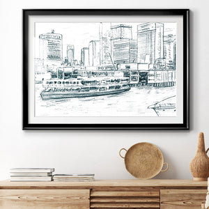 Ferryboats IV - Modern Framed Art Print
