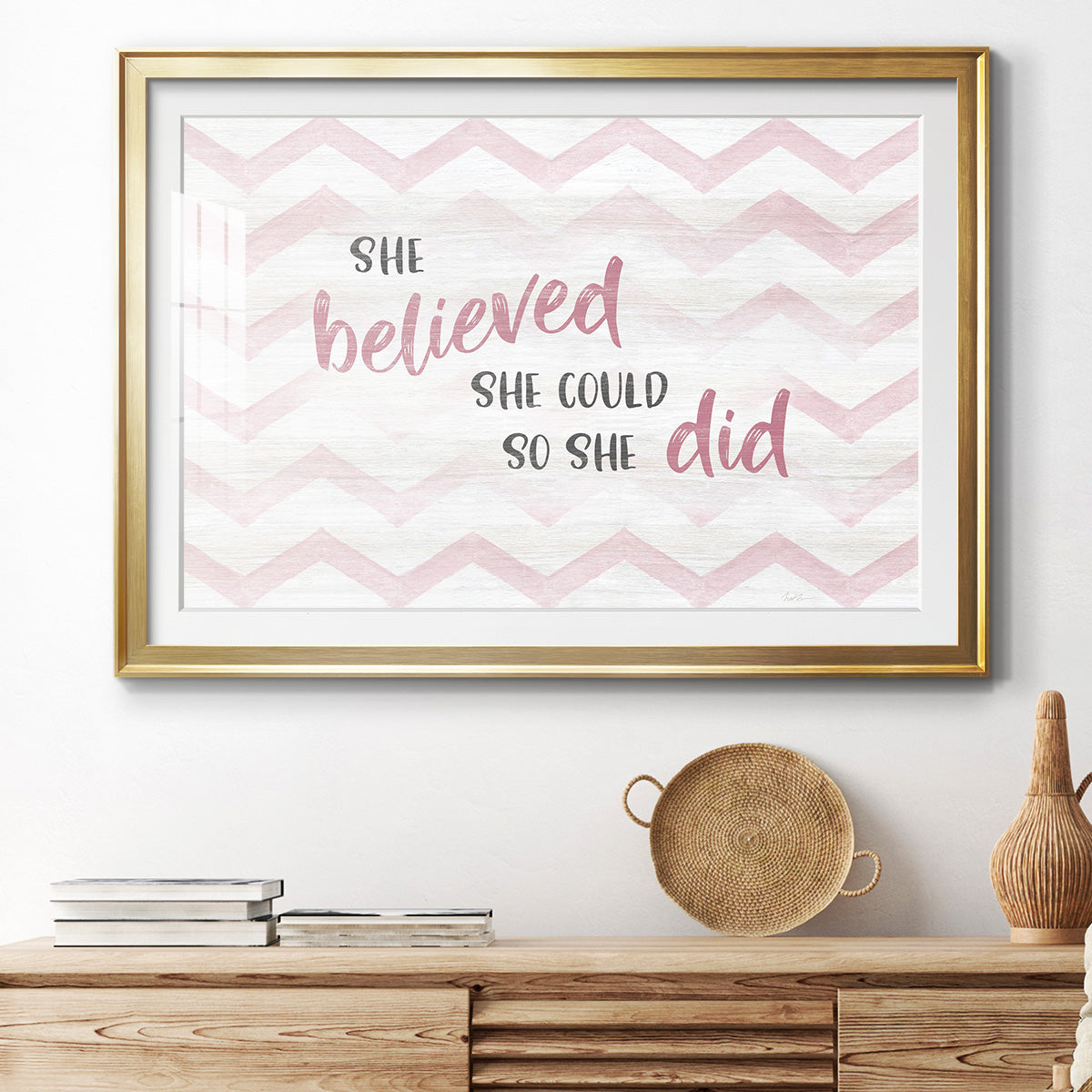 Believed She Could Premium Framed Print - Ready to Hang