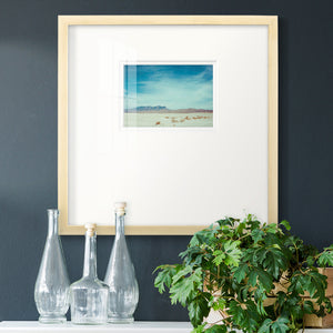 Salt Flat Walk II Premium Framed Print Double Matboard