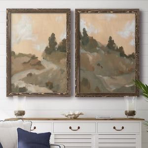 Hillside Walking Path I - Barnwood Framed Canvas Set