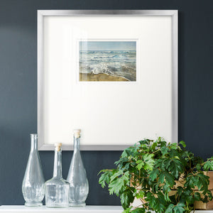 BEACHCOMBING Premium Framed Print Double Matboard