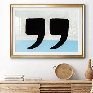 He Said She Said - Modern Framed Art Print