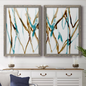 Runnel XVII - Barnwood Framed Canvas Set