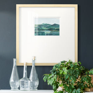 Green Grey Mountains II Premium Framed Print Double Matboard