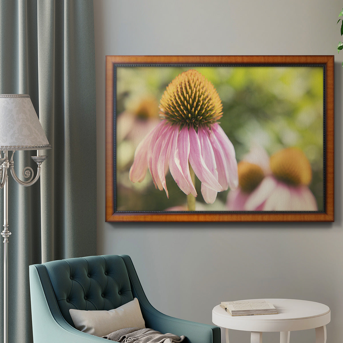 Echinacea Study II Premium Framed Canvas- Ready to Hang
