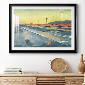 Deserted Highway I - Modern Framed Art Print