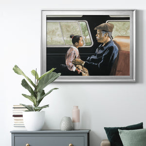 Road Trip II - Modern Framed Canvas Print