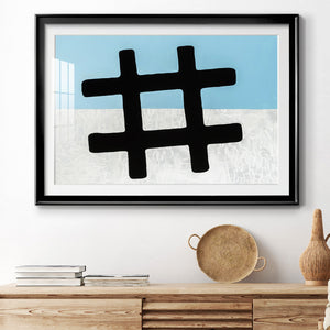 Hashtag - Modern Framed Art Print