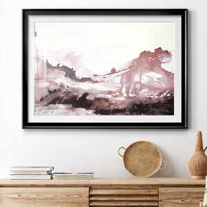 Pink Scenery - Modern Framed Art Print