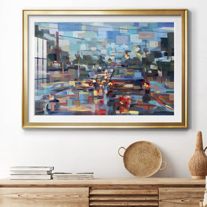Red Traffic - Modern Framed Art Print