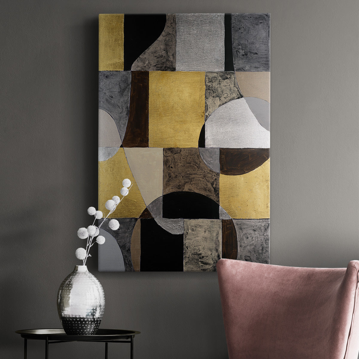 Neutral Framework II Premium Gallery Wrapped Canvas - Ready to Hang