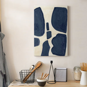 Blue Pieces II Premium Gallery Wrapped Canvas - Ready to Hang
