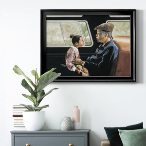 Road Trip II - Modern Framed Canvas Print