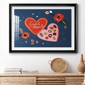 Happy Galentine II - Modern Framed Art Print