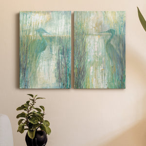 Morning Egret I Premium Gallery Wrapped Canvas - Ready to Hang