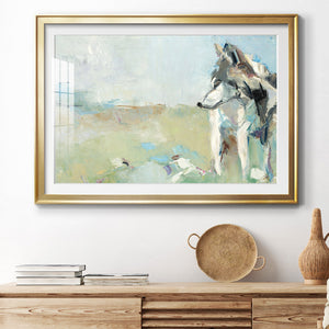 Lone Wolf - Modern Framed Art Print