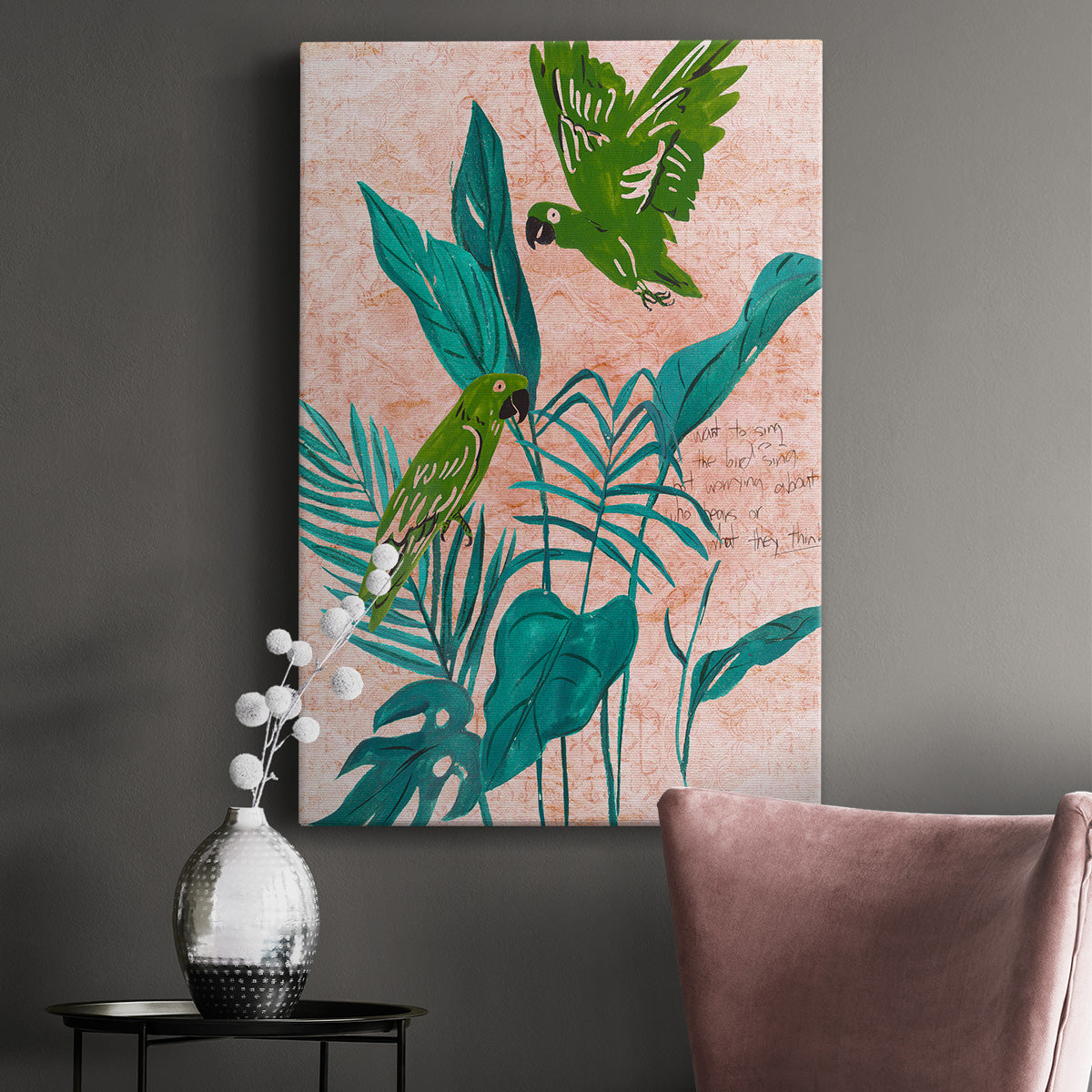 The Tropical Song II Premium Gallery Wrapped Canvas - Ready to Hang