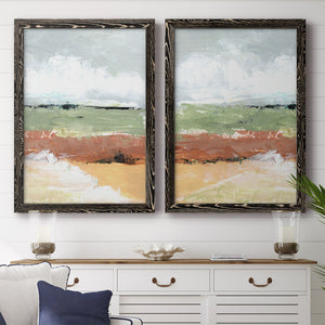 Quiet Prarie Grove I - Premium Framed Canvas 2 Piece Set - Ready to Hang