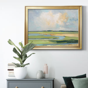 Pastel Horizon II - Modern Framed Canvas Print