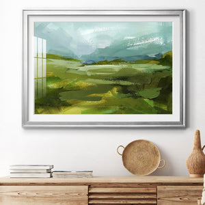 Emerald View II - Modern Framed Art Print