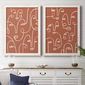 Connected Expressions I - Barnwood Framed Canvas Set