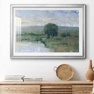 Riverbank Impression II - Modern Framed Art Print