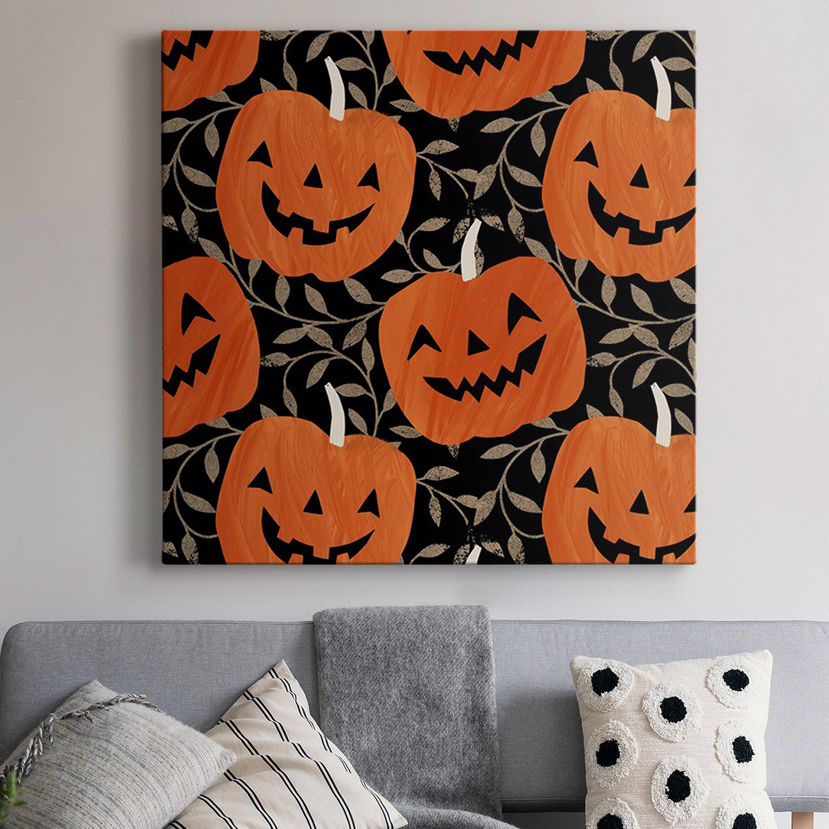 Graphic Halloween Collection G-Premium Gallery Wrapped Canvas - Ready to Hang