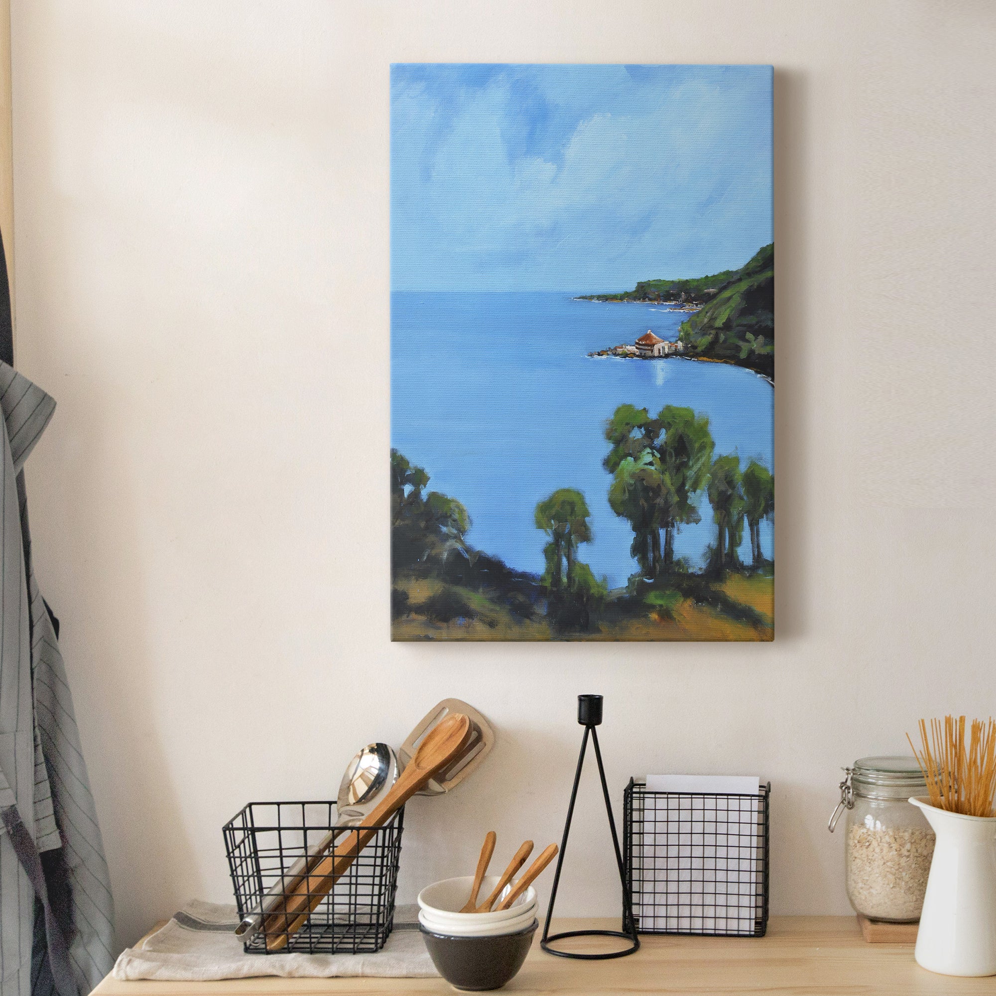 Harbor Side III Premium Gallery Wrapped Canvas - Ready to Hang