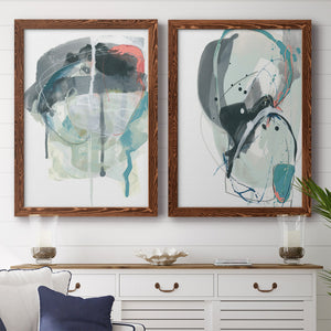 Stone Aperture III - Barnwood Framed Canvas Set