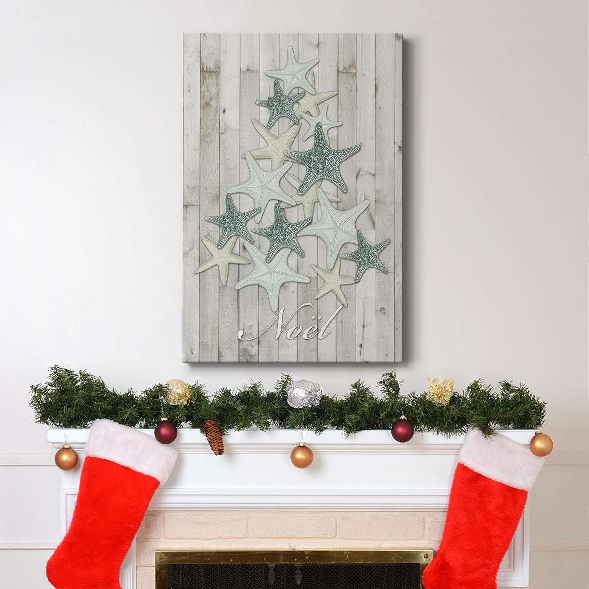 Coastal Christmas IV - Gallery Wrapped Canvas