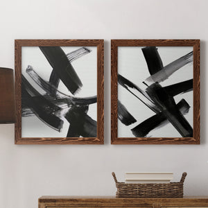 Black Magic I- Premium Framed Canvas in Barnwood - Ready to Hang