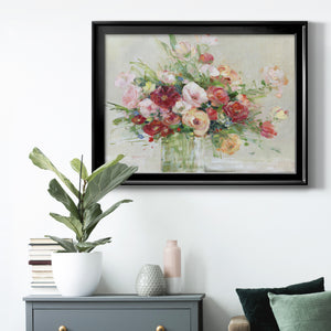 Just Peachy - Modern Framed Canvas Print