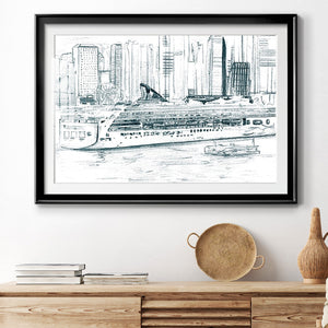 Ferryboats II - Modern Framed Art Print