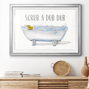 Scrub A Dub - Modern Framed Art Print