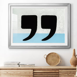 He Said She Said - Modern Framed Art Print