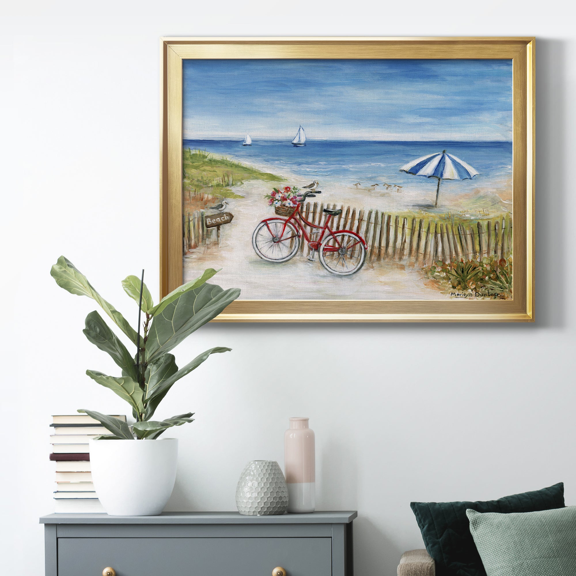Beach Ride II Premium Classic Framed Canvas - Ready to Hang