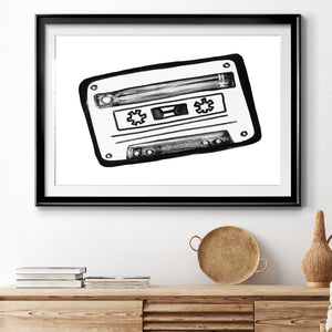 Cassette Sketch - Modern Framed Art Print