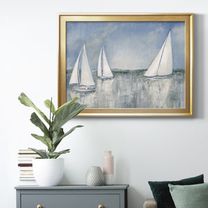 Catching the Breeze - Modern Framed Canvas Print