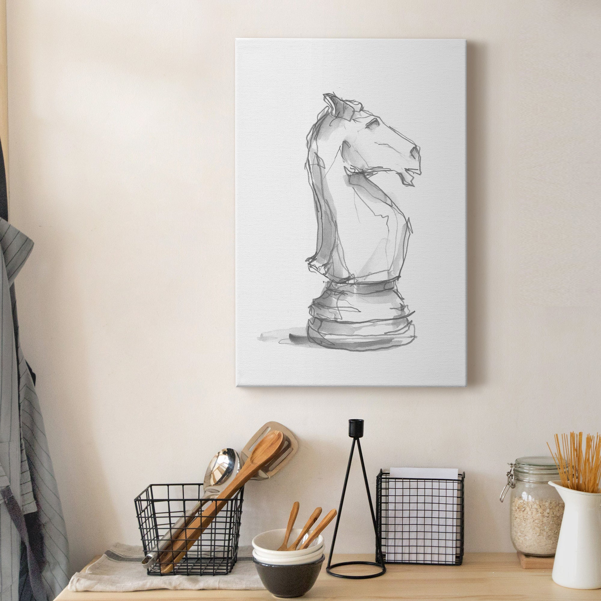 Chess Piece Study I - Canvas Art Print