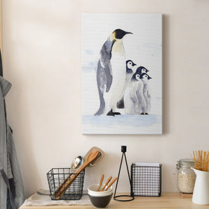 Emperor Penguins I Premium Gallery Wrapped Canvas - Ready to Hang