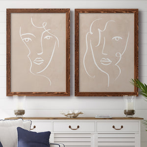 Curly Face I - Barnwood Framed Canvas Set