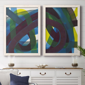 Cool Network I - Barnwood Framed Canvas Set