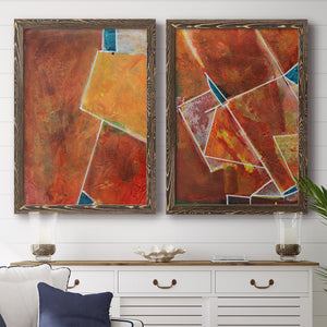 Primary Connection I - Barnwood Framed Canvas Set